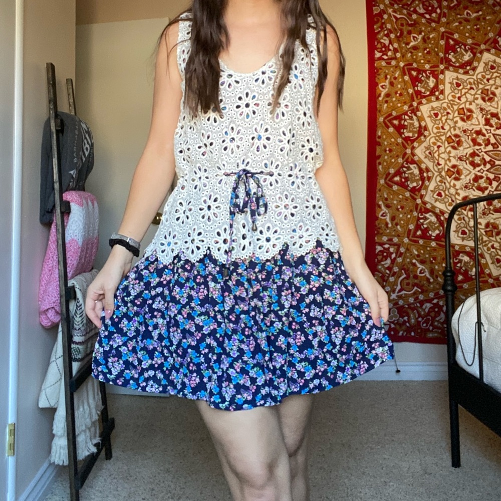 Lace and Floral Dress